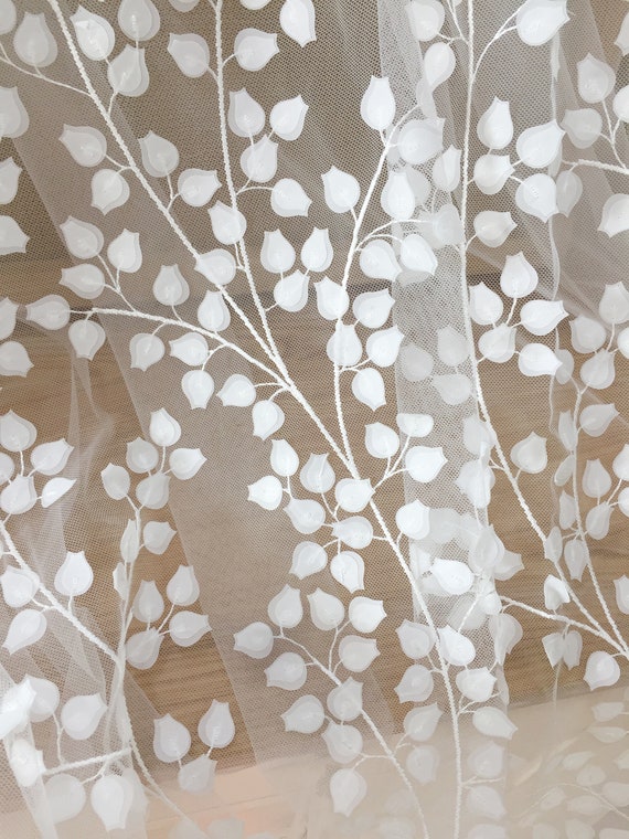 Fancy 3D Petals Flower Bridal Gown Lace 