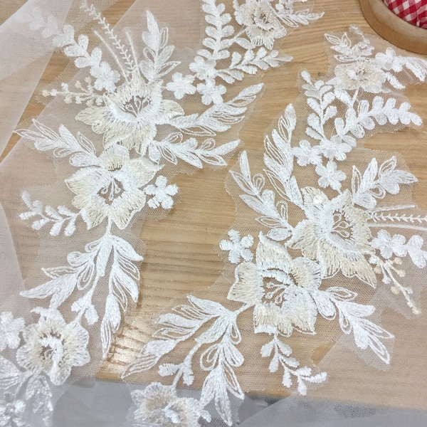 10 paires off white champagne birdal lace applique paire , Jarretière claire voile à paillettes