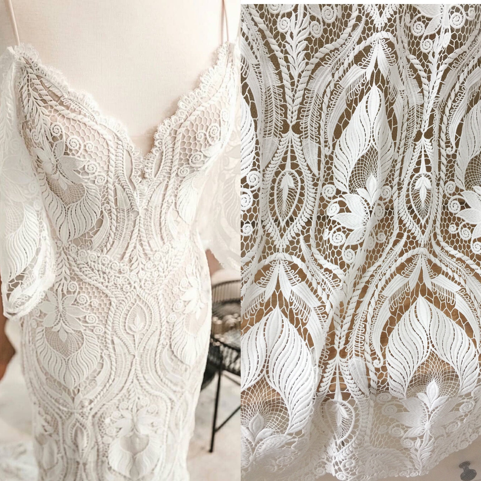 bridal lace by the yard