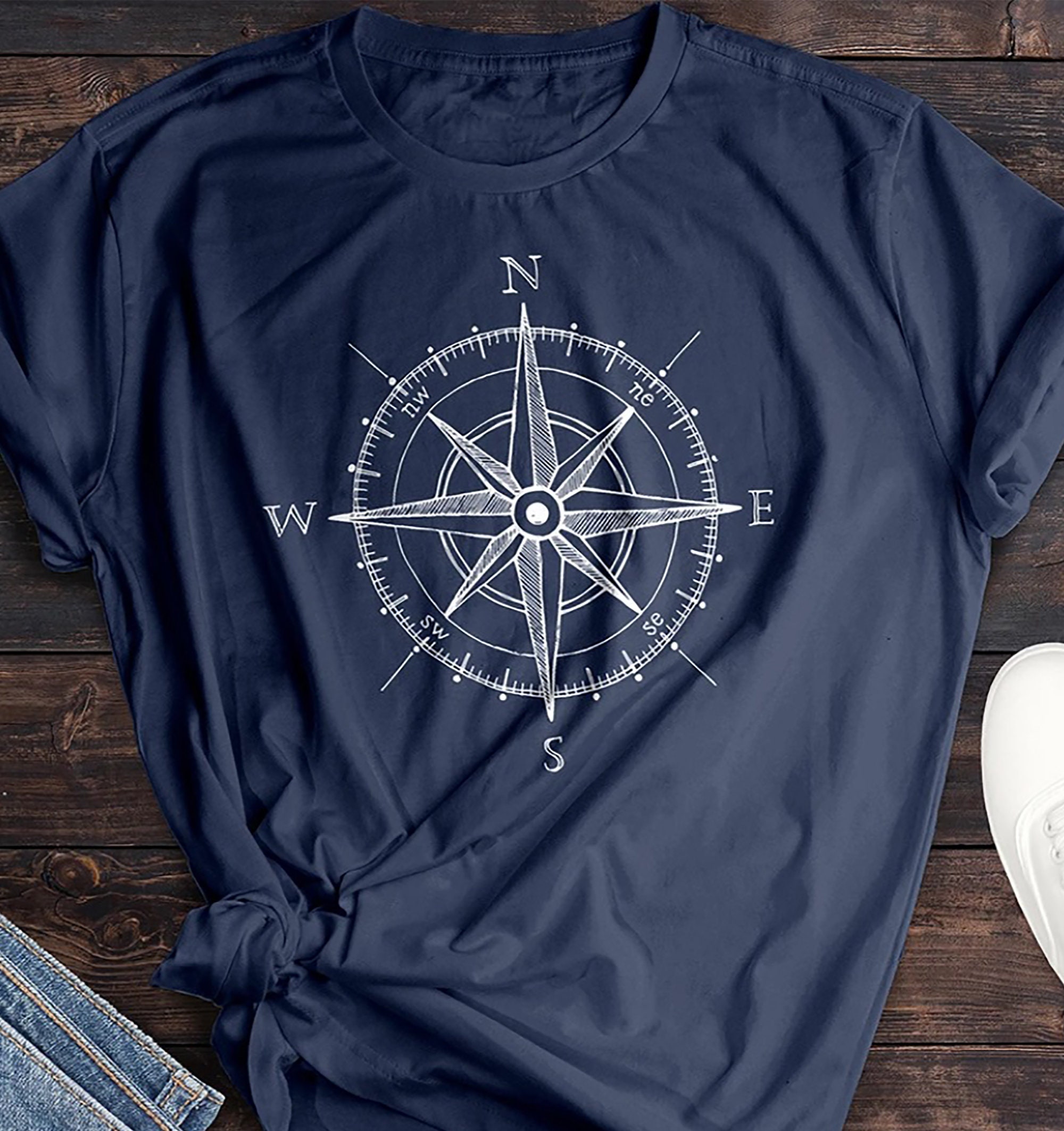 Funny Compass Hiking Camping Lovers T-shirt | Etsy