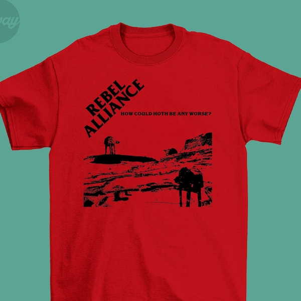 How Could Hoth Be Any Worse? T-shirt - Star Wars / Bad Religion - How Could Hell Be Any Worse? Album Cover Parody, Punk, Punk Rock, Music