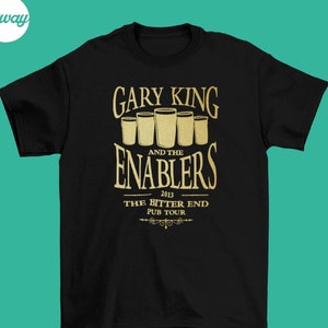 Gary King and the Enablers T-shirt The Worlds End, Cornetto Trilogy, Golden Mile, Edgar Wright, Simon Pegg, Nick Frost image 1