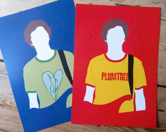 Scott Pilgrim vs The World A5 Art Print - Edgar Wright, Bryan Lee O'Malley, Michael Cera - Film, Movie, Graphic Novel, Poster Design