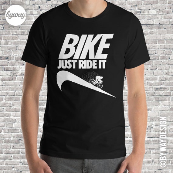 Just Ride It Black T-shirt Bike 
