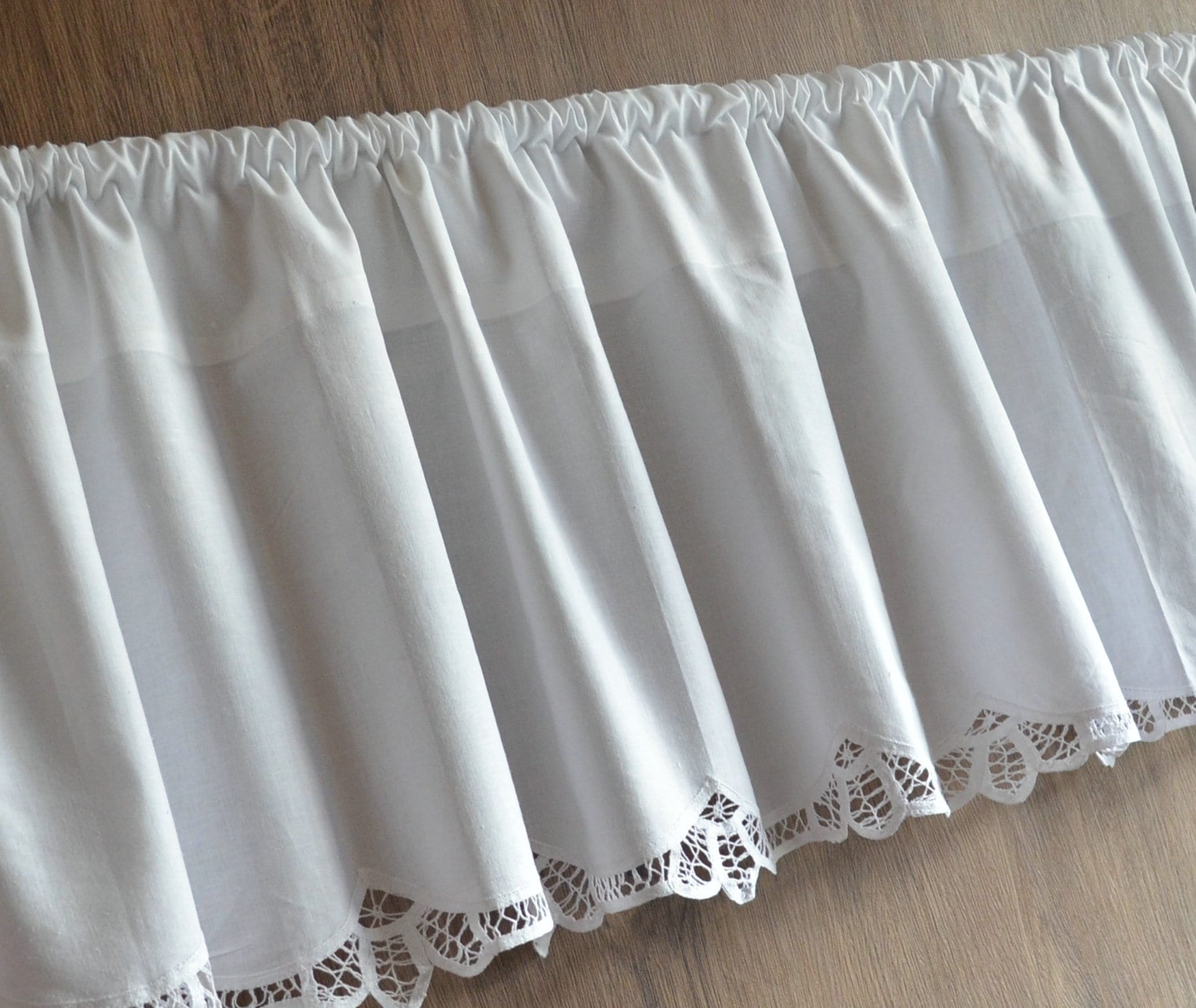 Battenburg Lace Kitchen Cafe Window Tier Curtain Valance Etsy UK