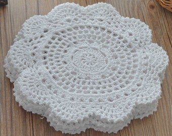 Lot 12 Handhäkeln Runde Deckchen Weihnachten Hochzeit Boho Untersetzer