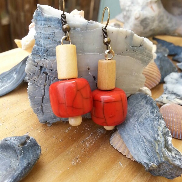 Bamboo Stone Summer Beach Earring