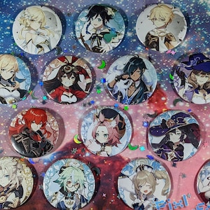 Genshin Mondstadt Pin Buttons 2.25&quot;