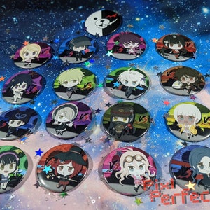 Danganronpa V3 Pin Buttons 2.25&quot;