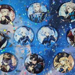 Genshin Fontaine Pin Buttons 2.25"