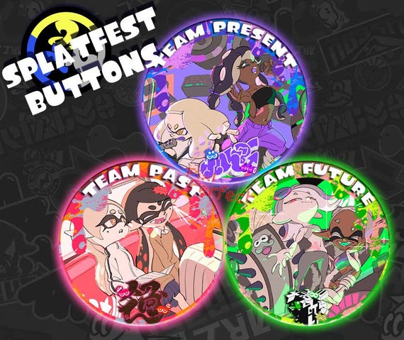 Splatoon 3 Grand Festival Pin Buttons 2.25
