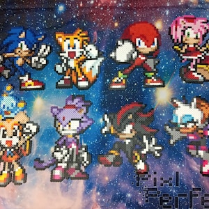 Sonic the Hedgehog Perler Sprites