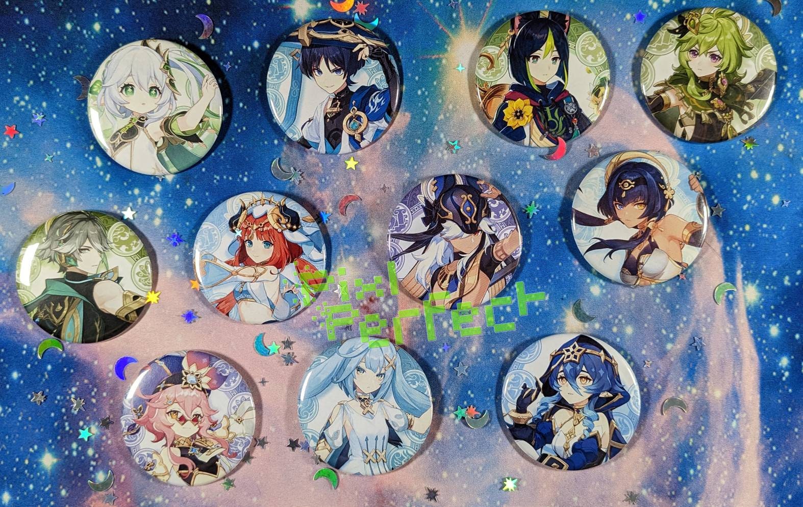 Genshin Sumeru Pin Buttons 2.25"