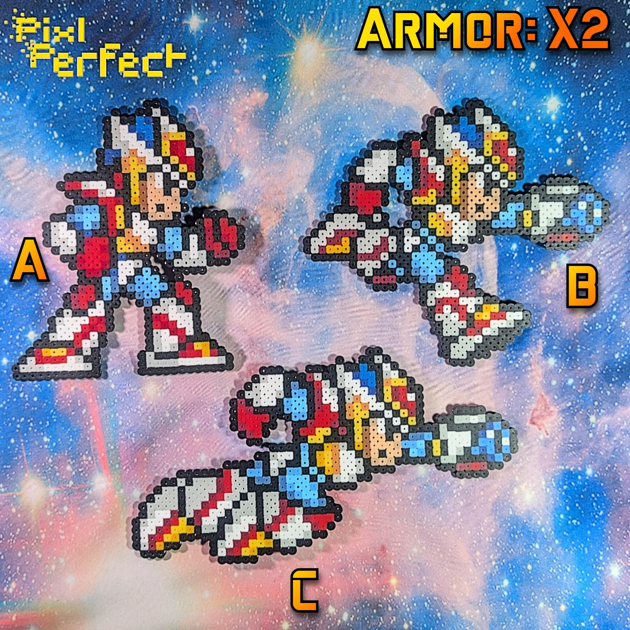 Mega Man X Perler Bead Sprites - Etsy