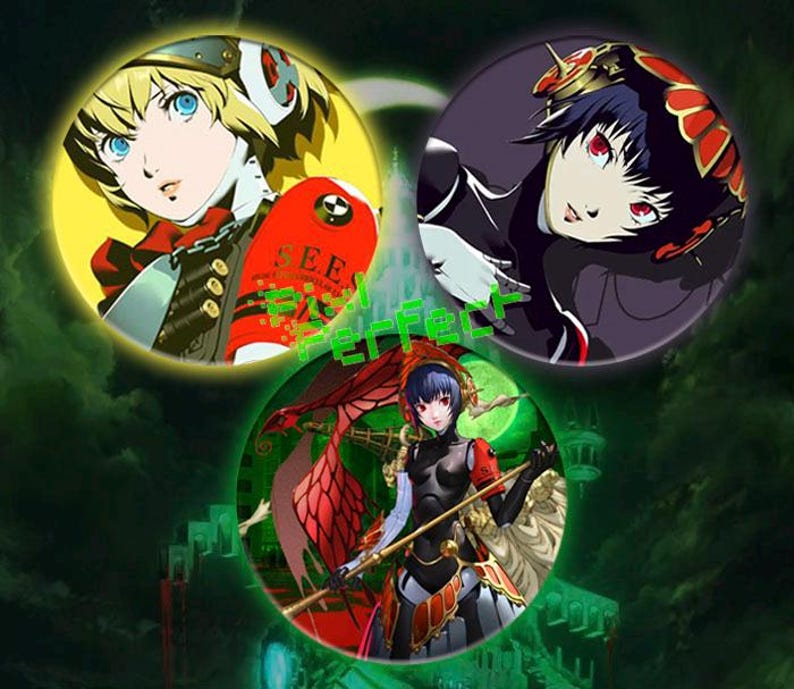 Persona 3 Pin Buttons 2.25" image 4