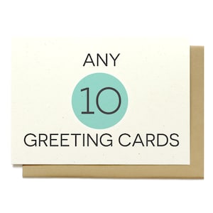 Mix and Match Any 10 Greeting Cards - Assorted Greeting Cards