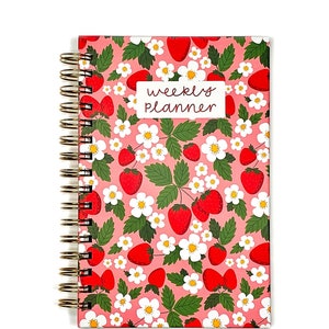 Undated Weekly Spiral Planner - Life and Work - Simple 12 Month Planner with Snap-in Ruler - Hennel Paper Co. - Free Shipping