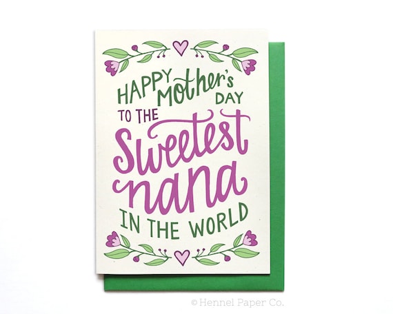 mothers day cards for nana