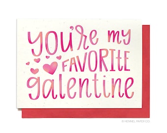 Galentines Day Card - Happy Galentines Day, BFF card, Anti-love Card - Anti-Valentines Day Card - Best Friend Card - Hennel Paper Co. LV38