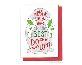 Christmas Card from the dog - Holiday Card from the dog - Dog Mom - Hennel Paper Co. - XM19