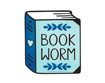 Bookworm Magnet: Car, Fridge, Locker, Office Decor