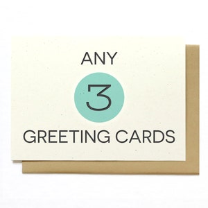 Mix and Match Any 3 Greeting Cards Assorted Greeting Cards image 1