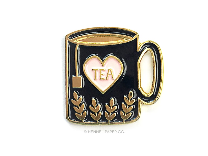 Tea Enamel Pin Lapel Pin Tea Pin Tea Brooch Best Etsy