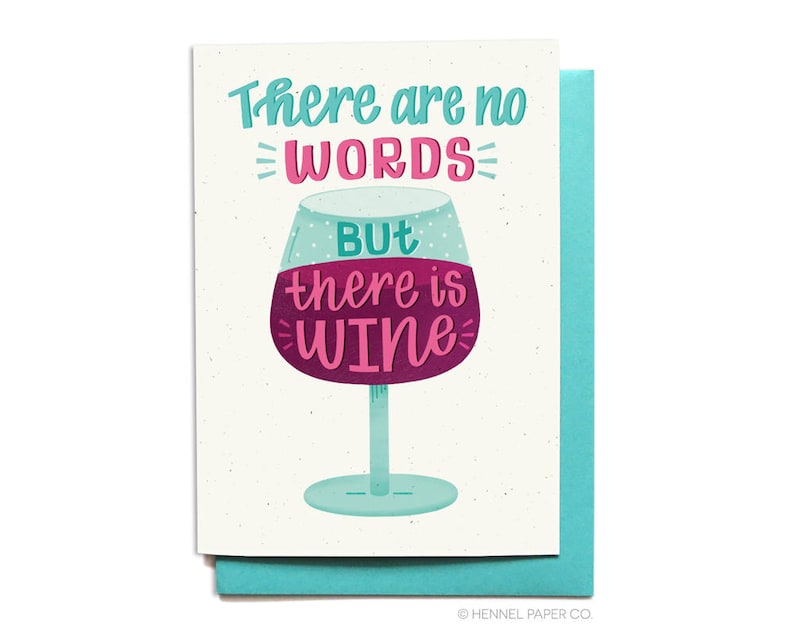 Funny Empathy Card Wine Sympathy Wine Empathy Breakup Etsy