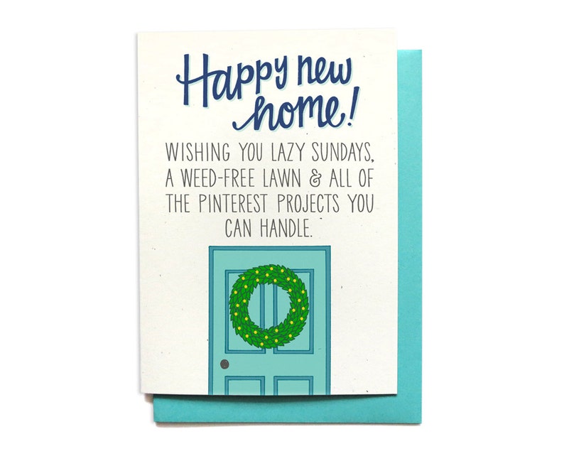 Funny Housewarming Card Pinterest Funny Moving card New House Card Happy New Home Card Congrats Card CG9 image 1