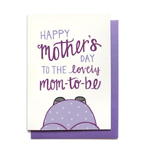 First Mothers Day Card unique - Mom To Be - New Mom - Pregnancy Card - Expecting Mother - Happy Mother&#39;s Day to the mom-to-be - MD19