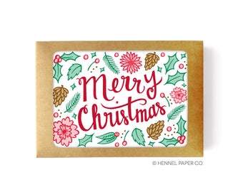 Christmas Card Set - Boxed Set - Holiday Card Set - Holiday Card Pack - Christmas Cards - Christmas Card Pack - Merry Christmas Card Set