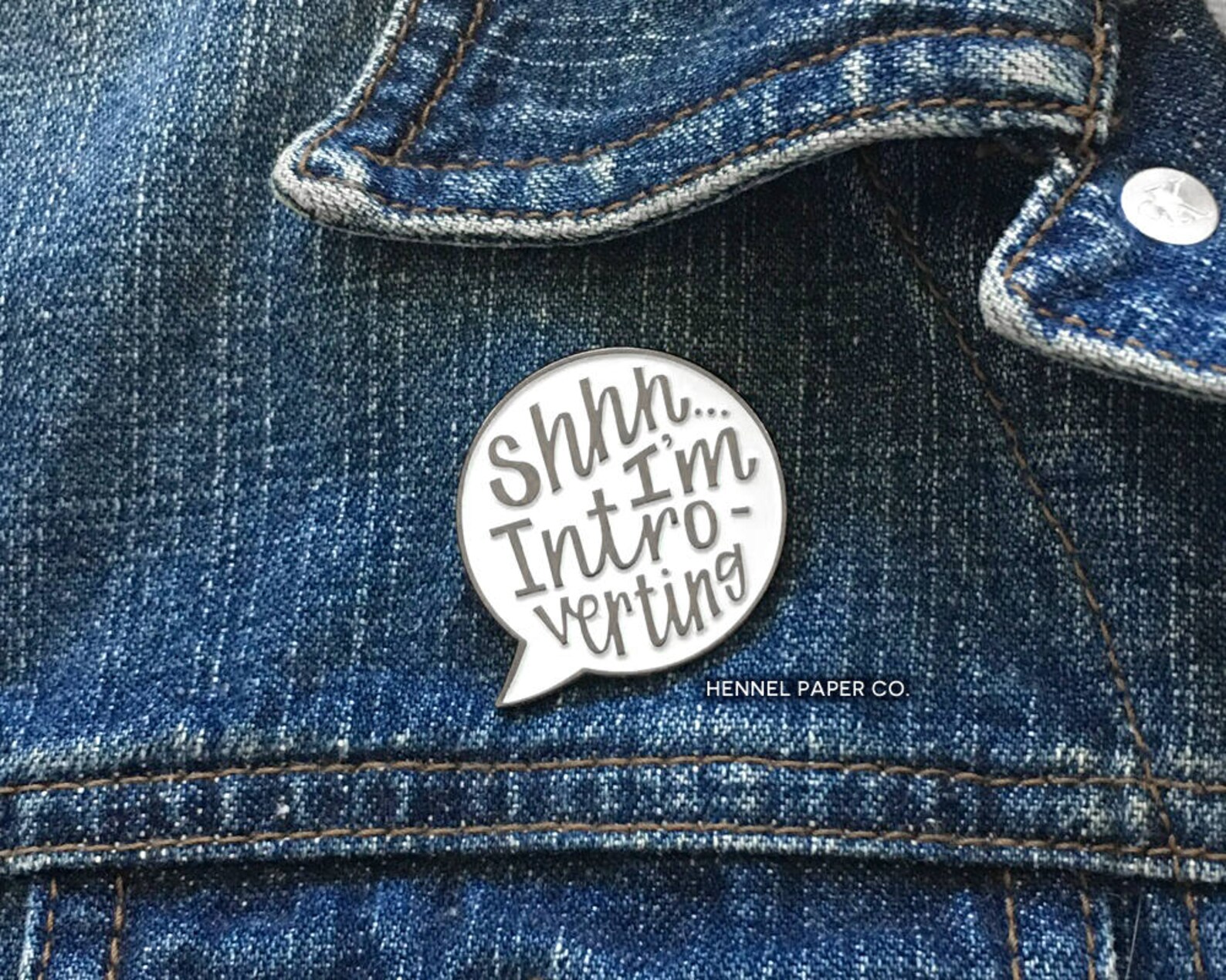 Funny Enamel Pin Introvert Enamel Pin Speech Bubble Brooch Etsy UK