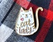 Cat Lady Enamel Pin - Mothers Day Gift - Gift for her Cat Pin - Cat Enamel Pin - Cat Brooch Pin - Cat gift - White Cat - Best Friend Gift 