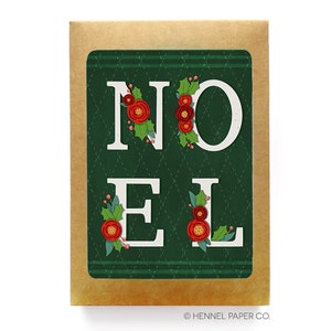 NOEL Christmas Card Boxed Set - Holiday Card Set - Holiday Card Pack - Christmas Cards - Christmas Card Pack - Merry Christmas Card Set