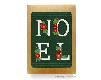 NOEL Christmas Card Boxed Set - Holiday Card Set - Holiday Card Pack - Christmas Cards - Christmas Card Pack - Merry Christmas Card Set