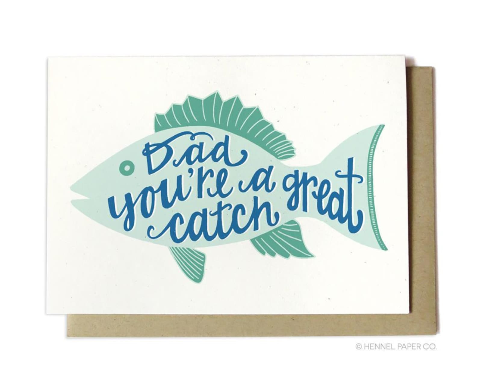 Funny Fishing Birthday Card for Dad – Nice Catch - Etsy