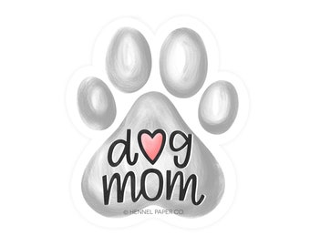 Dog Mom Magnet - Dog Mom Gift - Mothers Day Gift - Car Kitchen Refrigerator Office Fridge Locker Magnet - Hennel Paper Co.