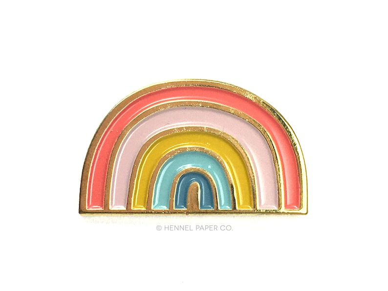 Rainbow Enamel Pin Lapel Pin Rainbow Pin Rainbow Brooch - Etsy