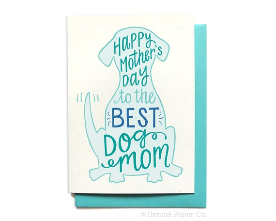 Happy Mothers Day Pet Mom Happy Mother's Day From The Dog Dog Mom Card Mothers | Etsy Ireland