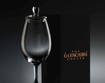 Glencairn Single Malt Scotch Whisky Copita Nosing Glass with Ginger Jar Top