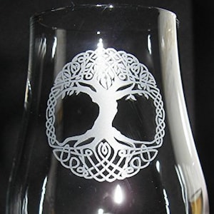 Tree of Life Glencairn Scotch Whisky Tasting Glass
