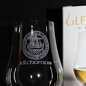 Kilchoman Islay Crest Scotch Malt Whisky Glencairn Tasting Glass