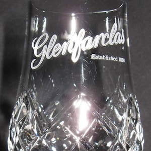 Glenfarclas Official Glencairn Cut Crystal Single Malt Scotch Whisky Tasting Glass