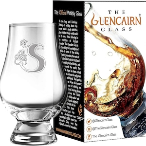 Glencairn Celtic "S" Monogrammed Whisky Tasting Glass