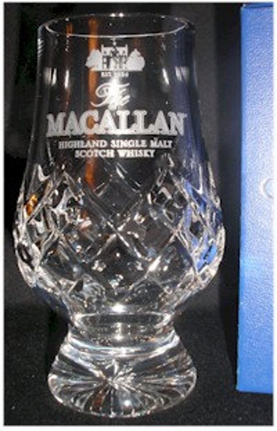 MACALLAN TWO GLASS GLENCAIRN BLACK AND GOLD PRESENTATION BOX