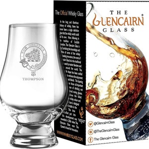 Clan Thompson Scotch Malt Whisky Glencairn Tasting Glass