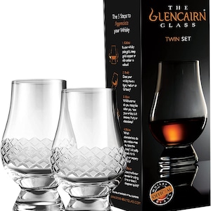 Diamond Cut Twin Pack Glencairn Whisky Tasting Glasses