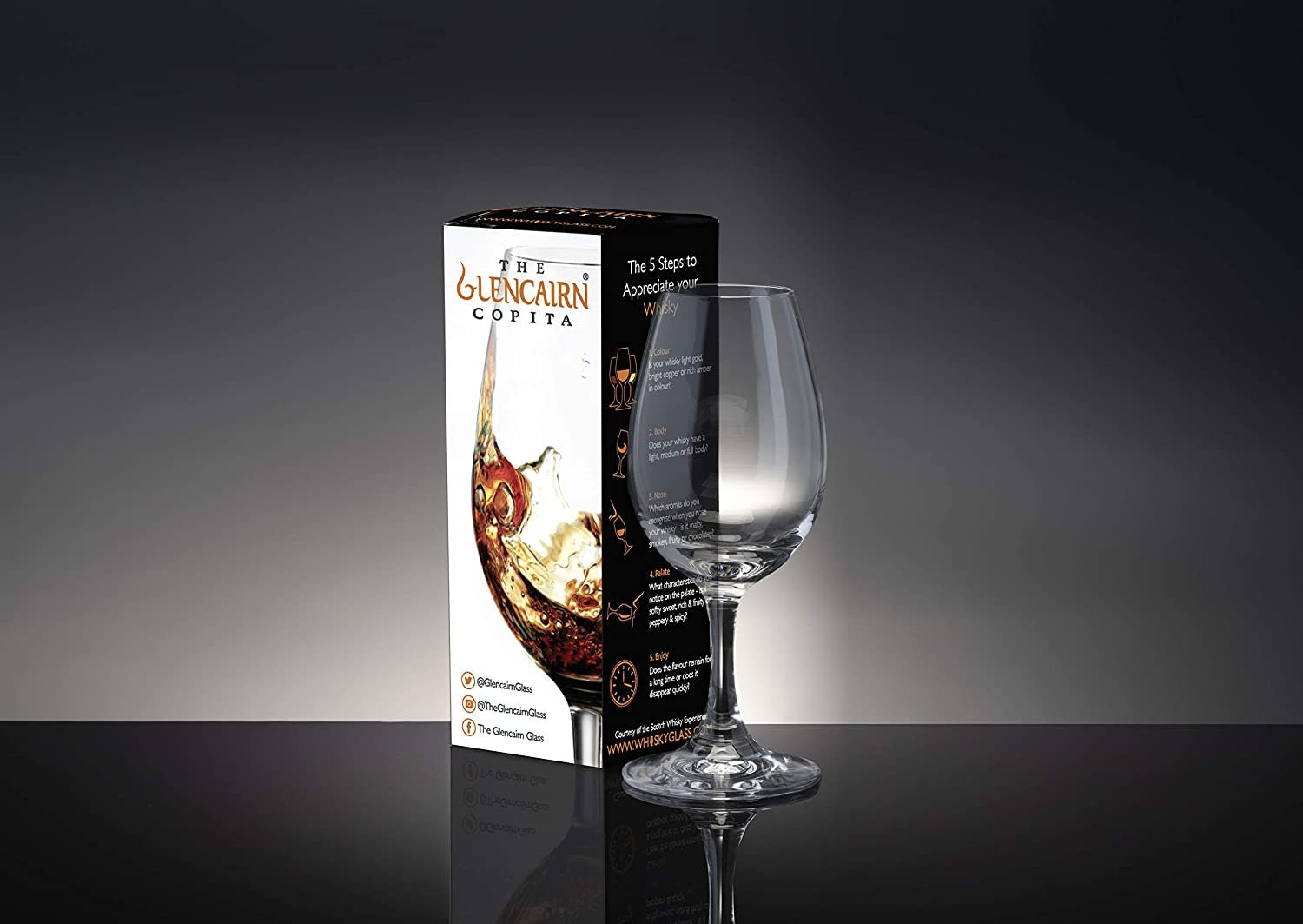 Glencairn Cut Whisky Glass in Gift Carton