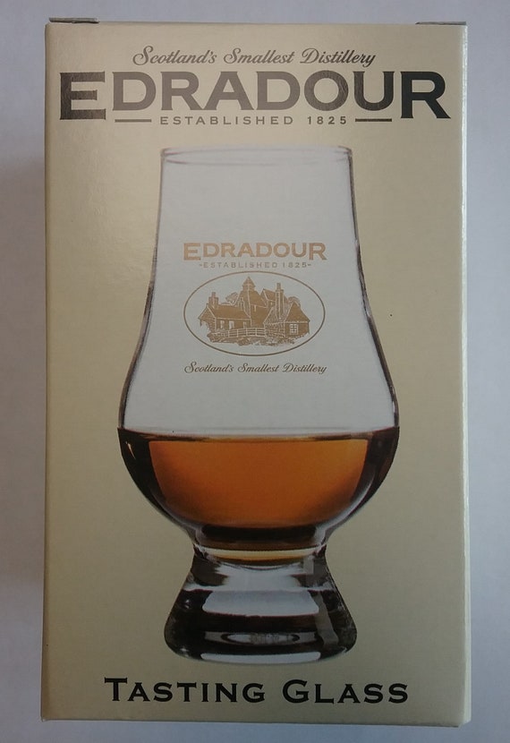 EDRADOUR DISTILLERY LOGO GLENCAIRN SCOTCH MALT WHISKY TASTING GLASS