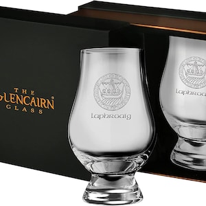 Laphroaig Islay Crest Scotch Whisky Glencairn Zwei Gläser Boxed Set